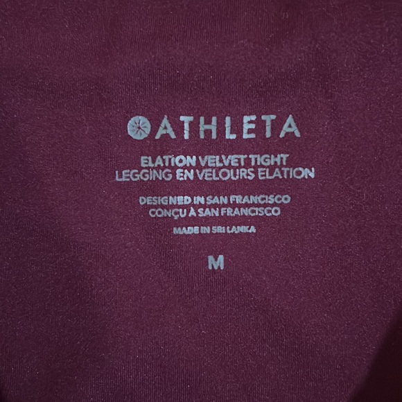 Athleta Elation Velvet Tight Leggings - Picture 7 of 11